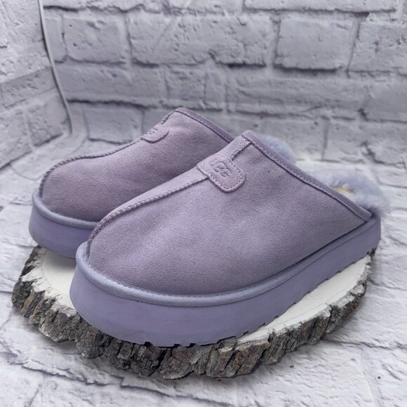 UGG Discoquette Genuine Shearling Slide Slipper Violet Women’s Size 11 - Picture 1 of 7